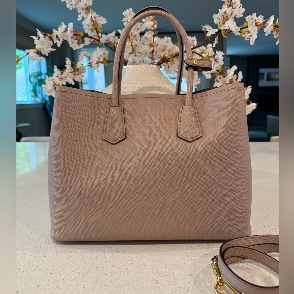 PRADA Large Saffiano Leather Double Bag - Picture 2 of 10